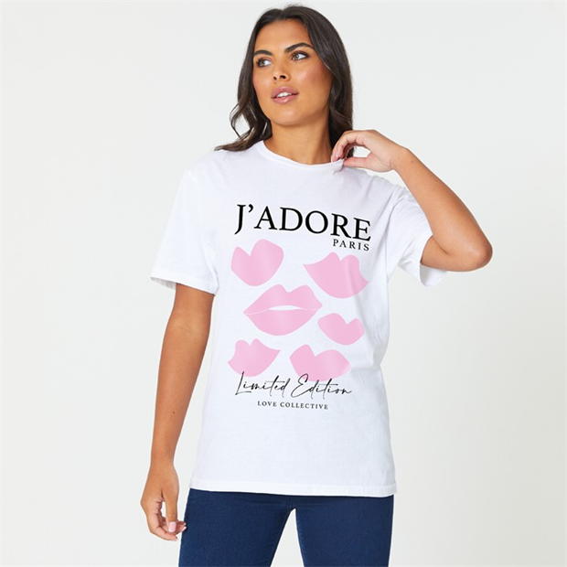 Tricou Be You JAdore Lip Slogan SS