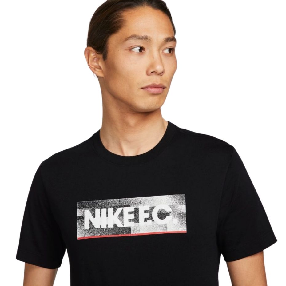 Tricou Koszulka męskie Nike NK Fc Seasonal Block czarna DH7444 010