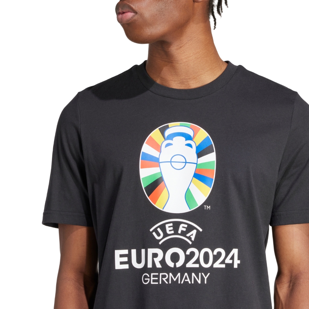 Tricou pentru b?rba?i Adidas Euro24 negru IT9291