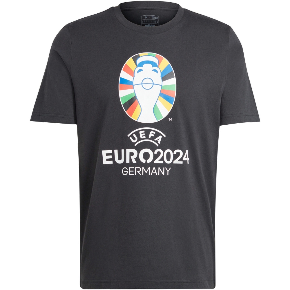 Tricou pentru b?rba?i Adidas Euro24 negru IT9291