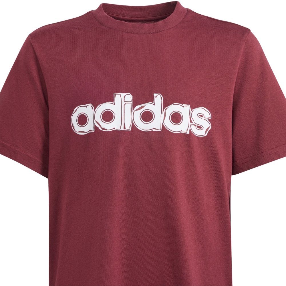 Tricou Tricou pentru copii adidas Table Folded Graphic burgundy IM8327