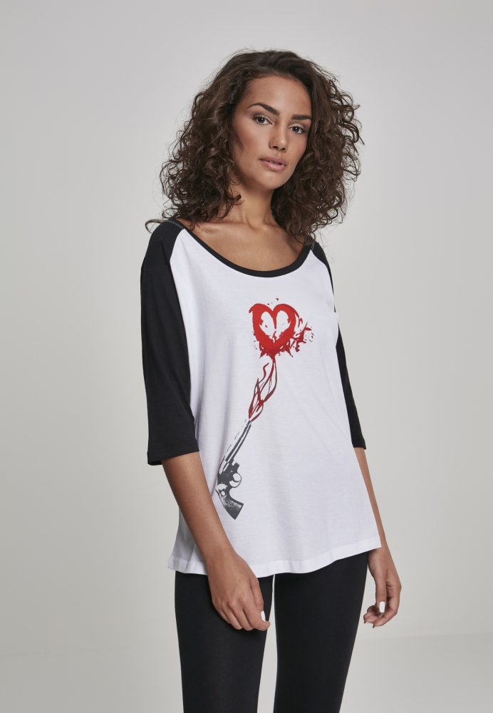 Tricou Pistole Heart Raglan dama Mister Tee