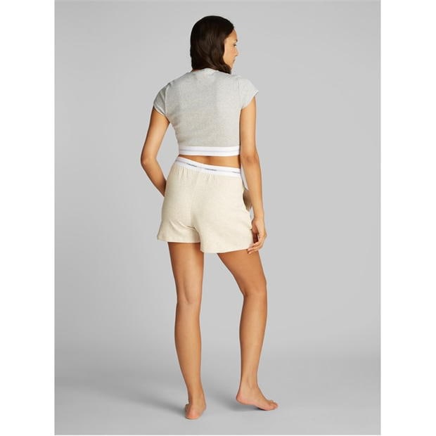 Camasa Calvin Klein COTTON STRETCH RIB CROP T-