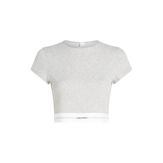 Camasa Calvin Klein COTTON STRETCH RIB CROP T-