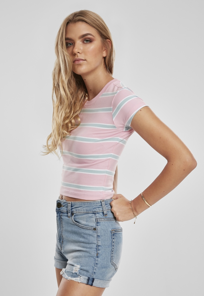 Tricou Stripe Cropped dama Urban Classics