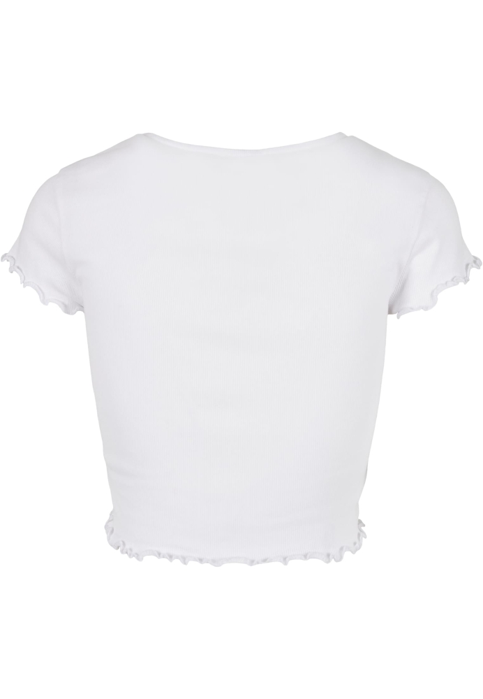 Tricou Cropped Button Up Rib dama Urban Classics