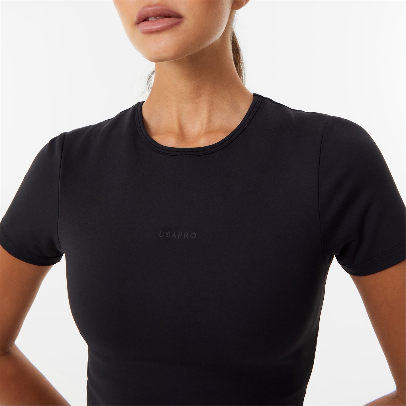 Tricou USA Pro x Sophie Habboo Maneca Scurta Crop