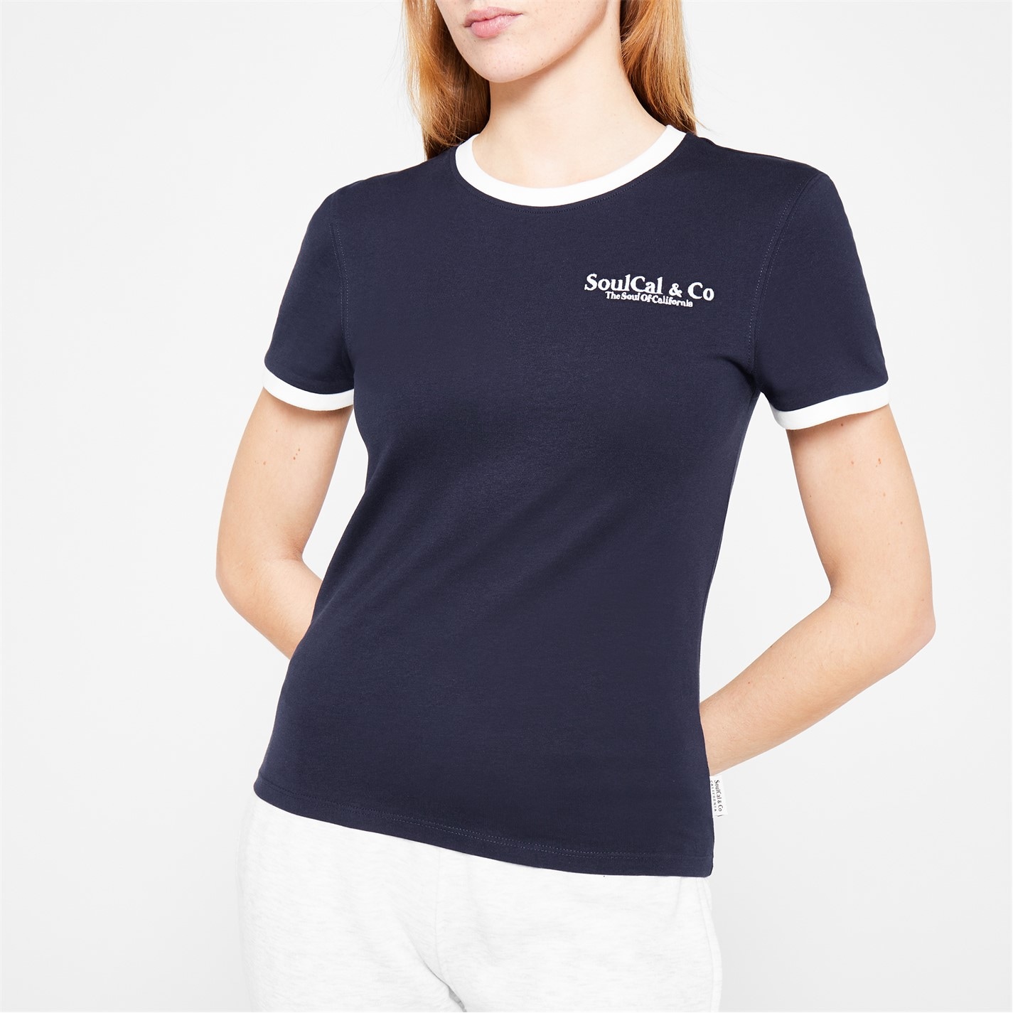 Camasa SoulCal Embroidered Ringer T dama