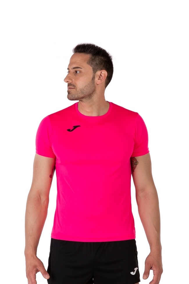 Tricou sport barbati joma record ii roz fluo