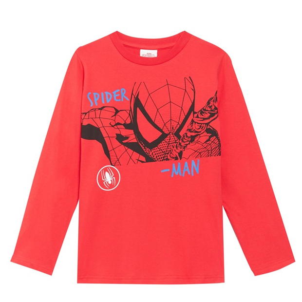 Camasa Character Spiderman Maneca Lunga T- and Jogger Set Red/Black