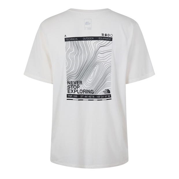 Tricou Camasa The North Face North Face M Topographic Foundation Ss Whi T- barbat