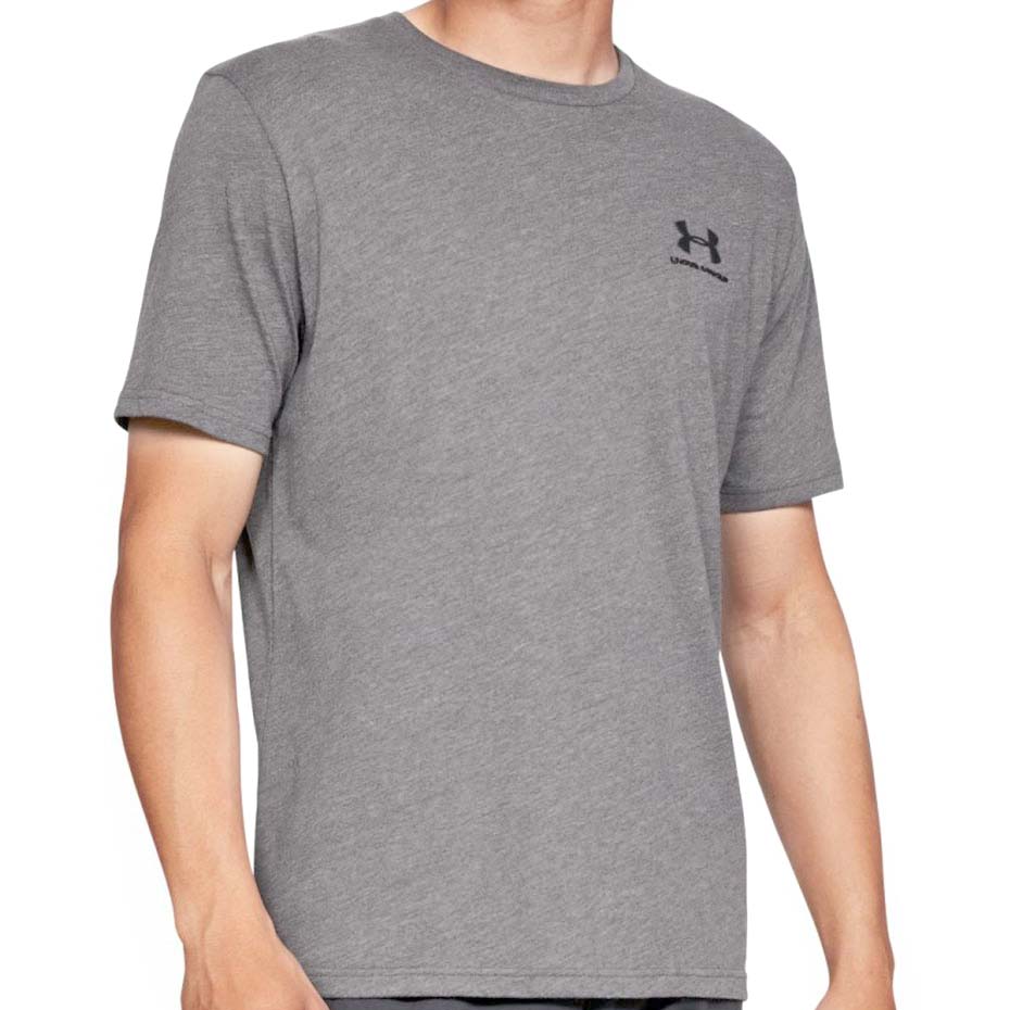 Camasa Under Armor Men's Maneca Scurta Sportstyle Left T- Chest SS gray melange 1326799 036 Under Armour