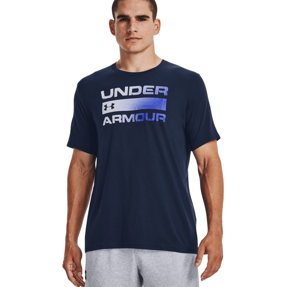 Camasa Men's T- Under Armour Team Issue Wordmarsk SS navy blue 1329582 408