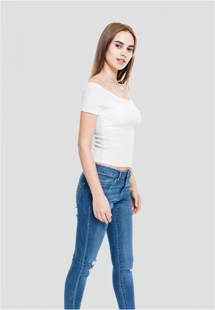 Tricou Off Shoulder Rib dama Urban Classics