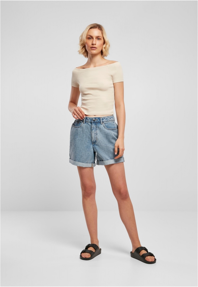 Tricou Off Shoulder Rib dama Urban Classics