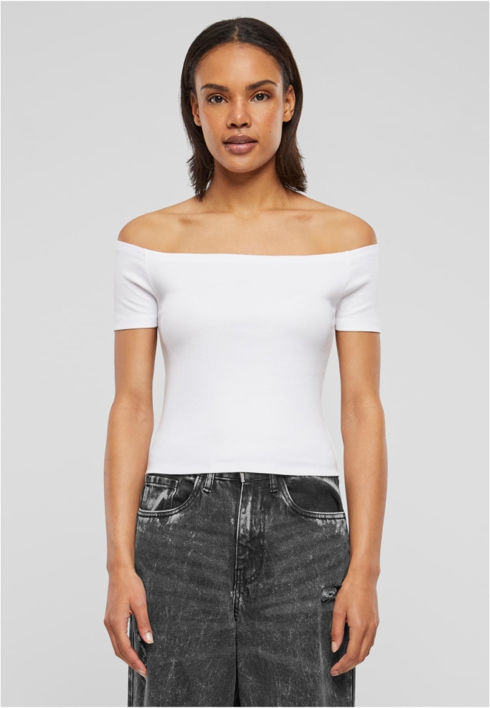 Tricou Organic Off Shoulder Rib dama Urban Classics