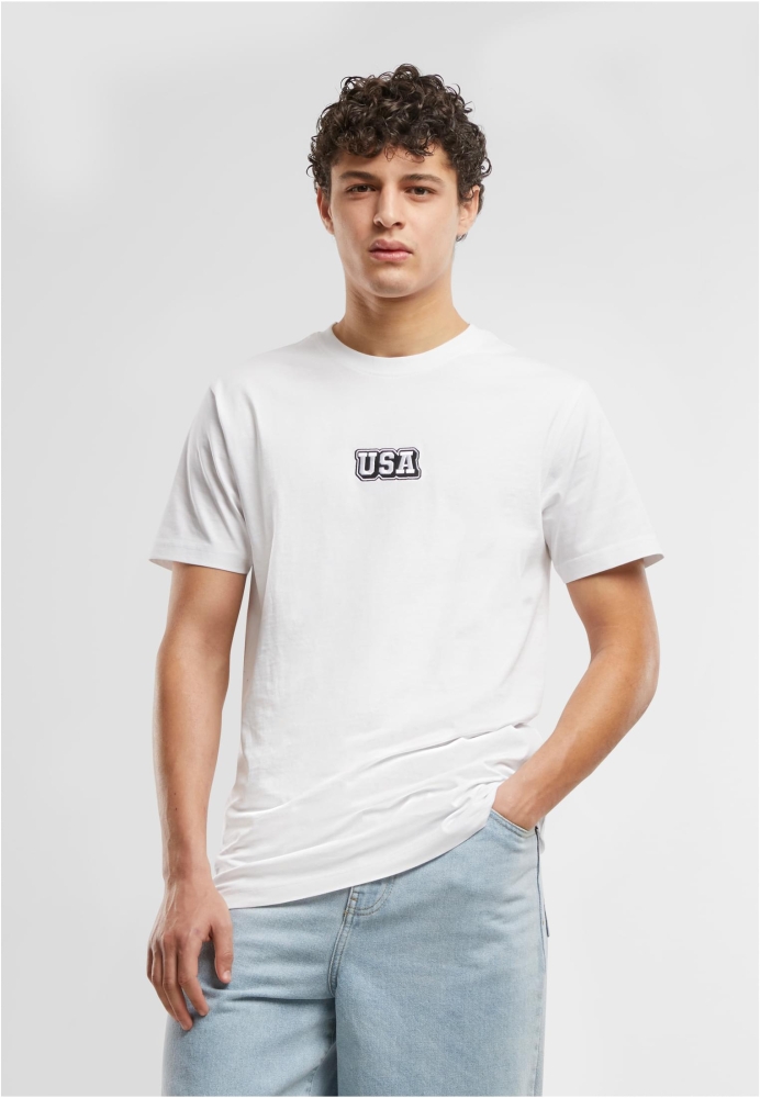 Tricou USA College Wording Patch Mister Tee