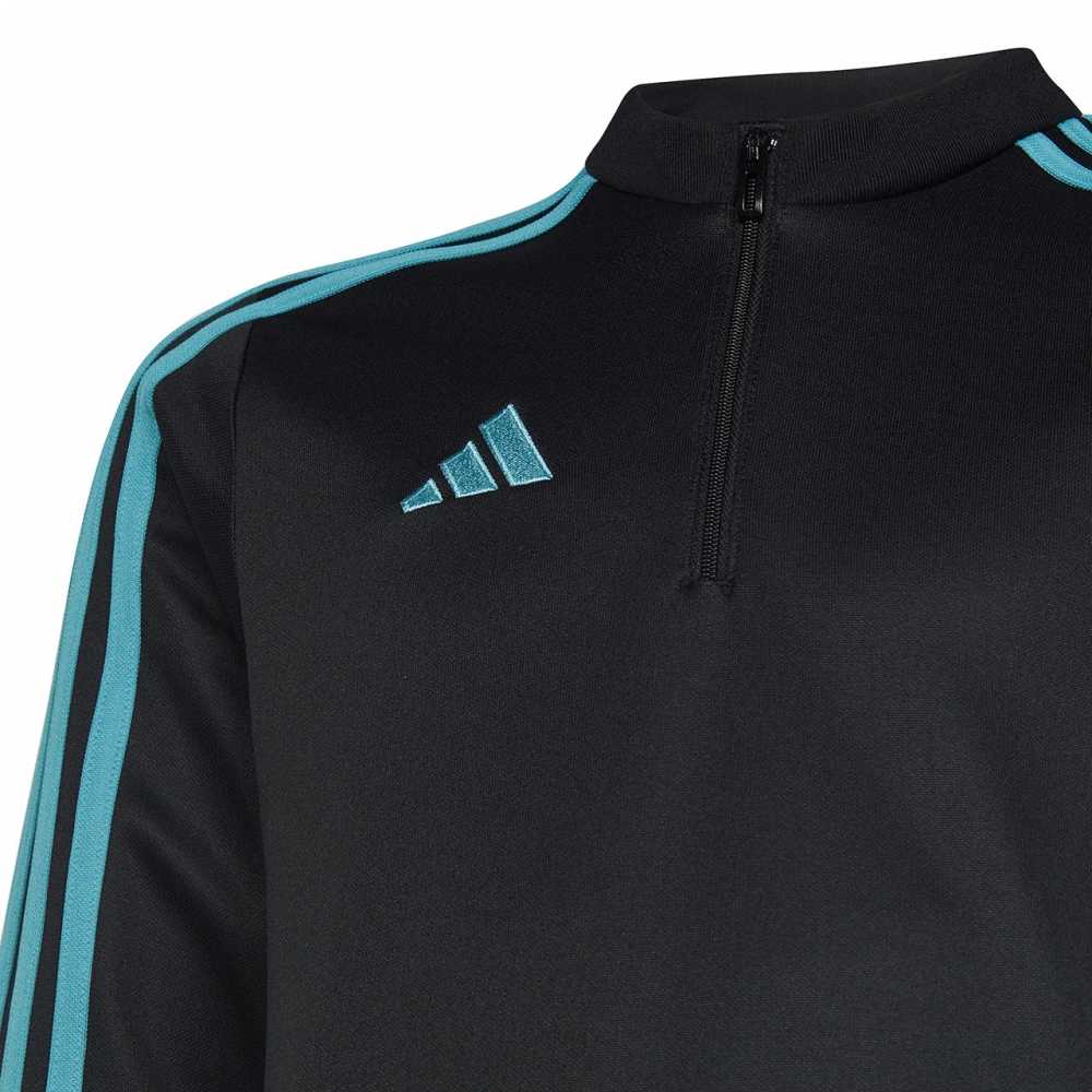 Bluza dla dzieci adidas Tiro 23 Club Training Top szaro-niebieska IC1582