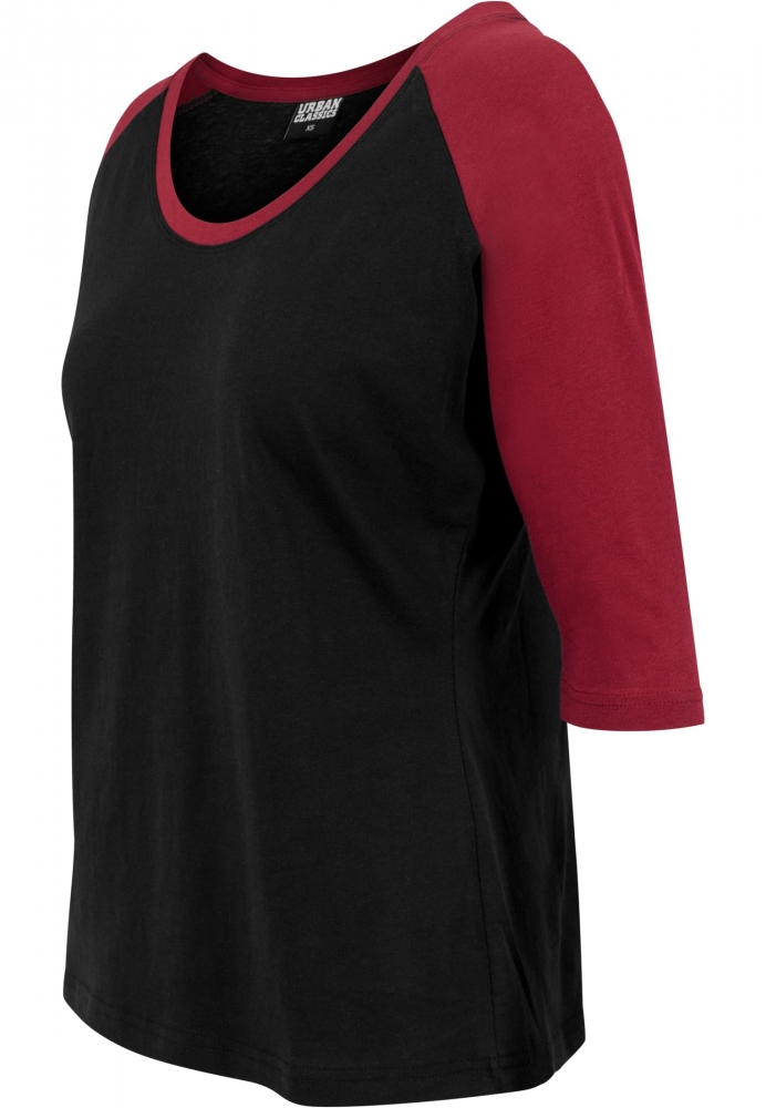 Tricou 3/4 Contrast Raglan dama Urban Classics