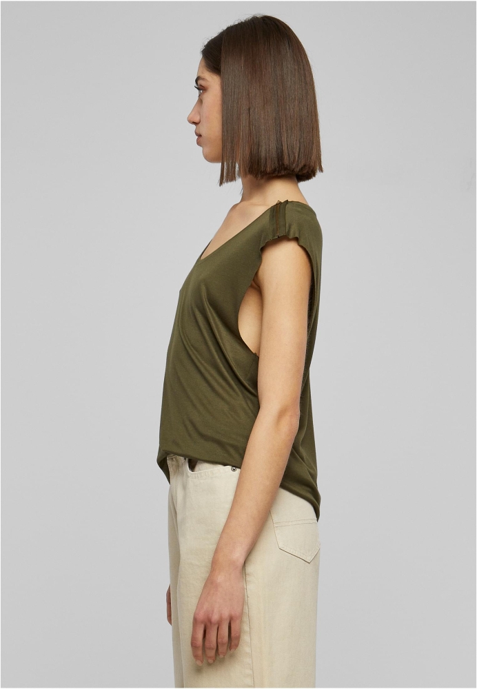 Tricou Shoulder Zip HiLo dama Urban Classics