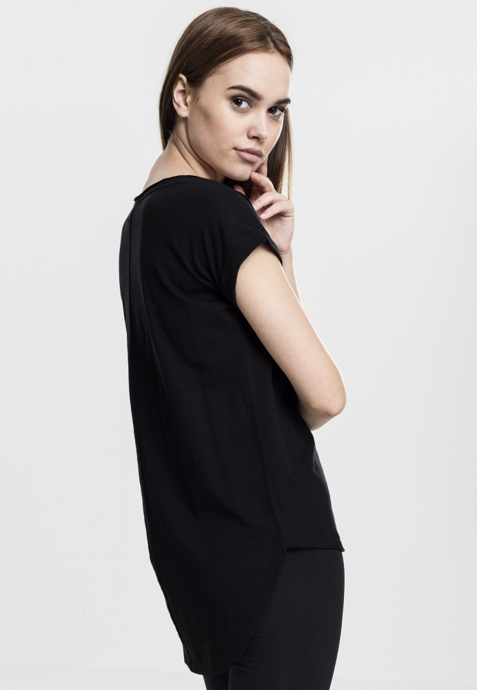 Tricou Long Back Shaped Slub dama Urban Classics