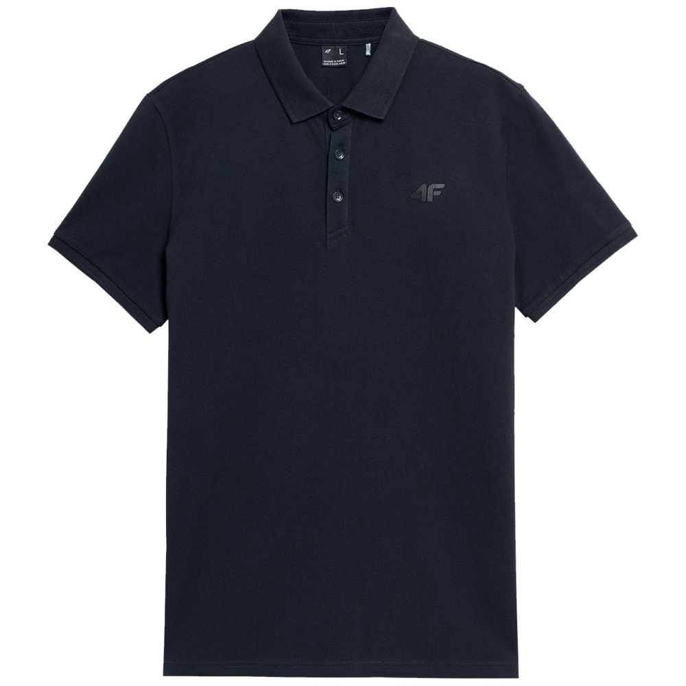 Camasa Men's polo 4F dark navy blue 4FSS23TPTSM039 30S