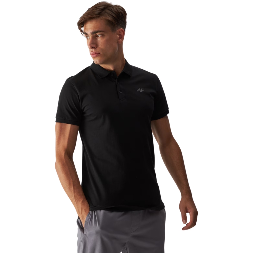 Camasa Men's polo 4F M316 deep black 4FWMM00TPTSM316 20S