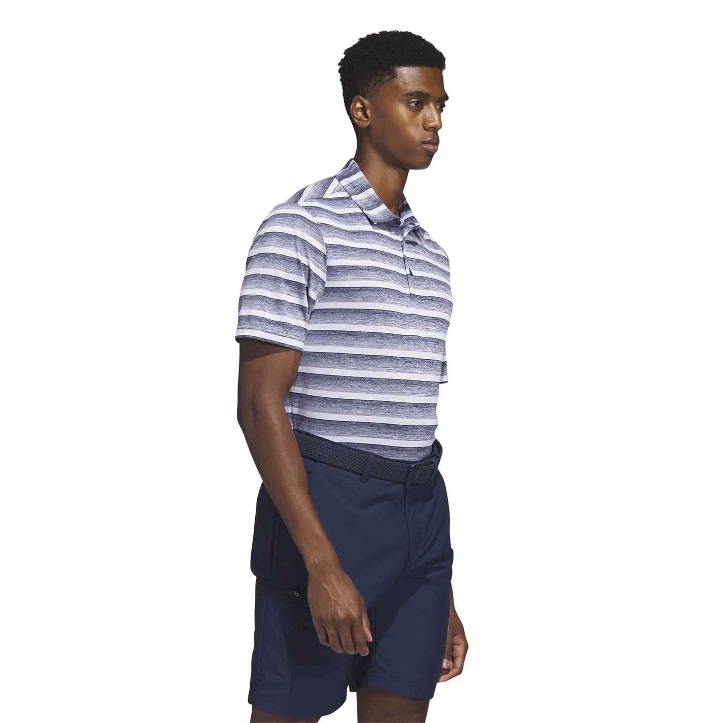 Camasa adidas Two-Color Striped Golf Polo barbat