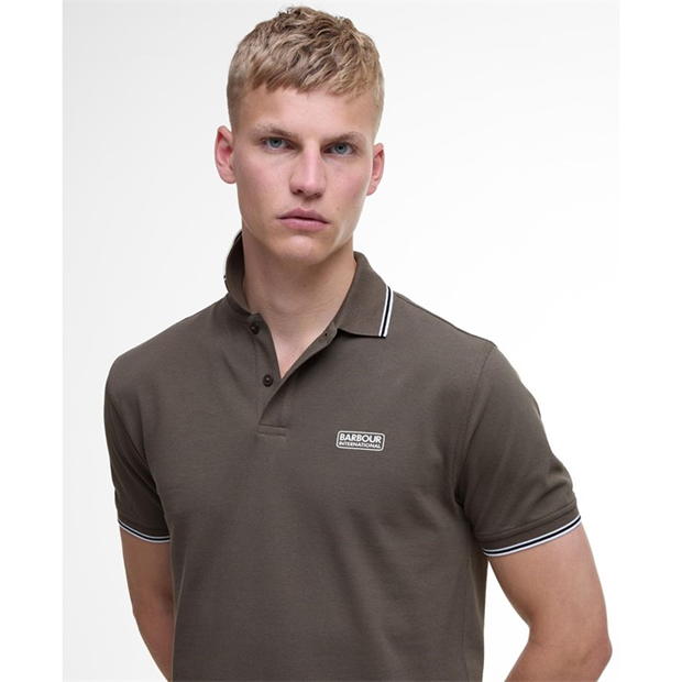 Camasa Barbour International Evan Tipped Short-Sleeved Polo