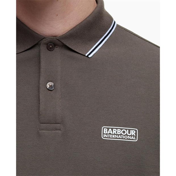 Camasa Barbour International Evan Tipped Short-Sleeved Polo