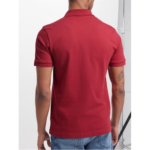 Boss Passenger logo-patch cotton-blend pique polo top