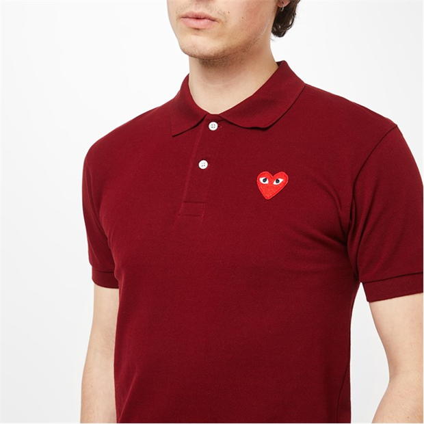 Camasa COMME DES GARCONS PLAY Embroidered Logo Polo