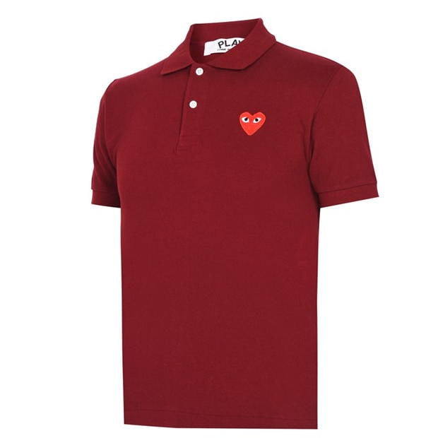 Camasa COMME DES GARCONS PLAY Embroidered Logo Polo