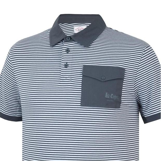 Lee Cooper Stripe Polo barbat