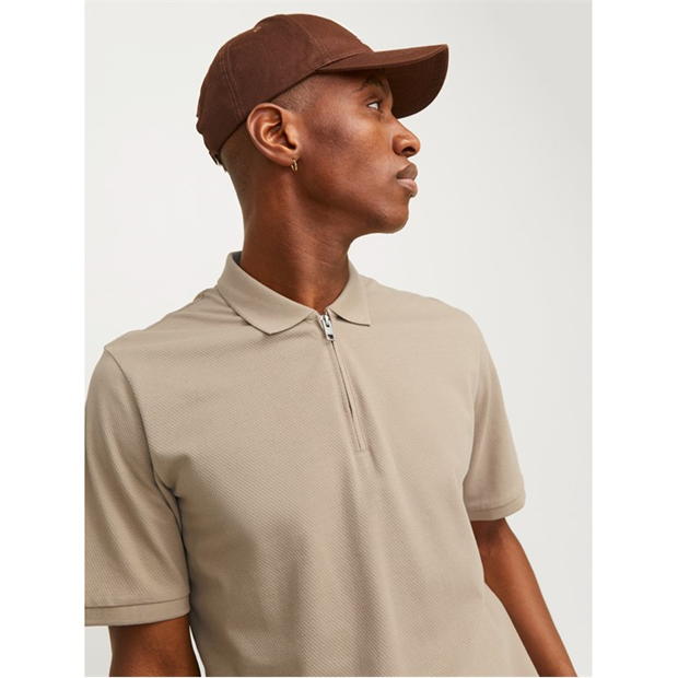 Camasa Jack and Jones Mac Zip Collar Maneca Scurta Polo