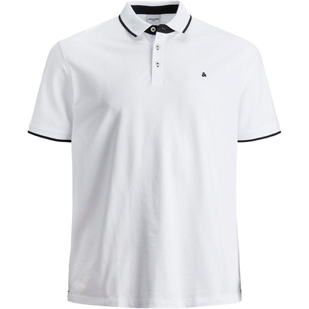 Camasa Jack and Jones Paulos Tipped Pique Maneca Scurta Polo Plus Size barbat