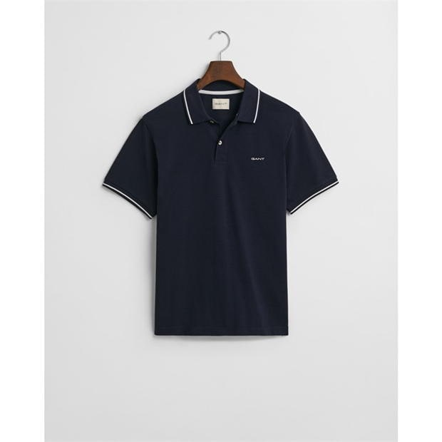 Gant TIPPING SS PIQUE POLO WHITE S