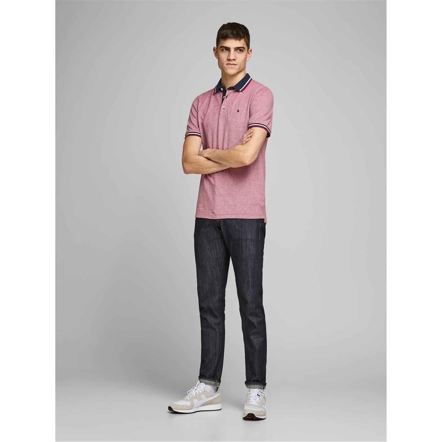 Jack and Jones Tipped Pique Polo