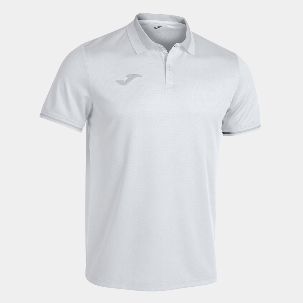 Championship Vi Maneca Scurta Polo White Gray Joma