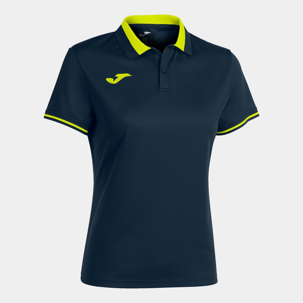 Championship Vi Maneca Scurta Polo Navy Fluor Yellow Joma