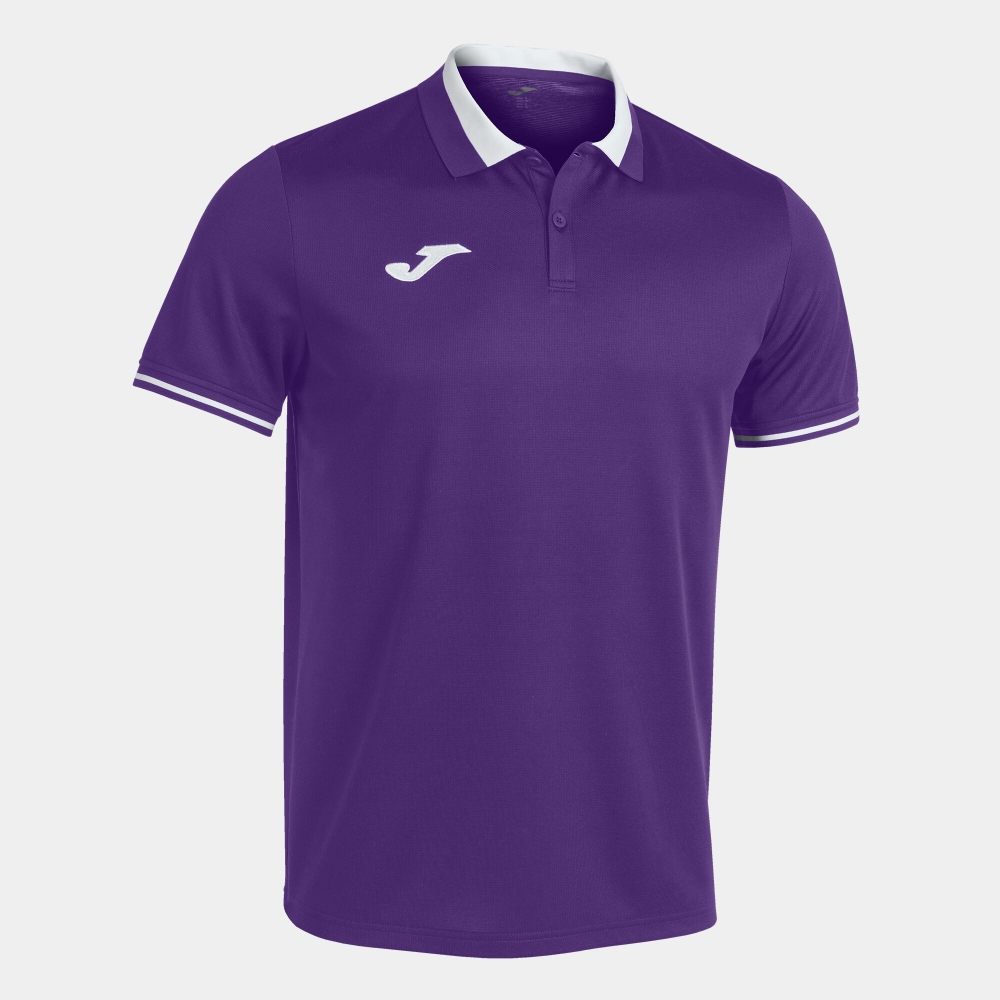 Championship Vi Maneca Scurta Polo Purple White Joma