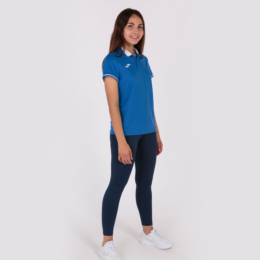 Championship Vi Maneca Scurta Polo Royal White Joma