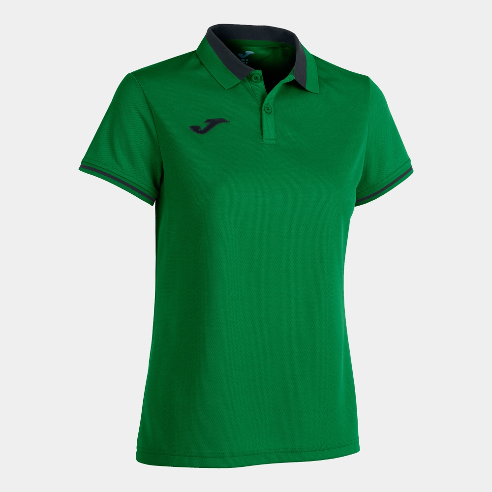 Championship Vi Maneca Scurta Polo Green Black Joma