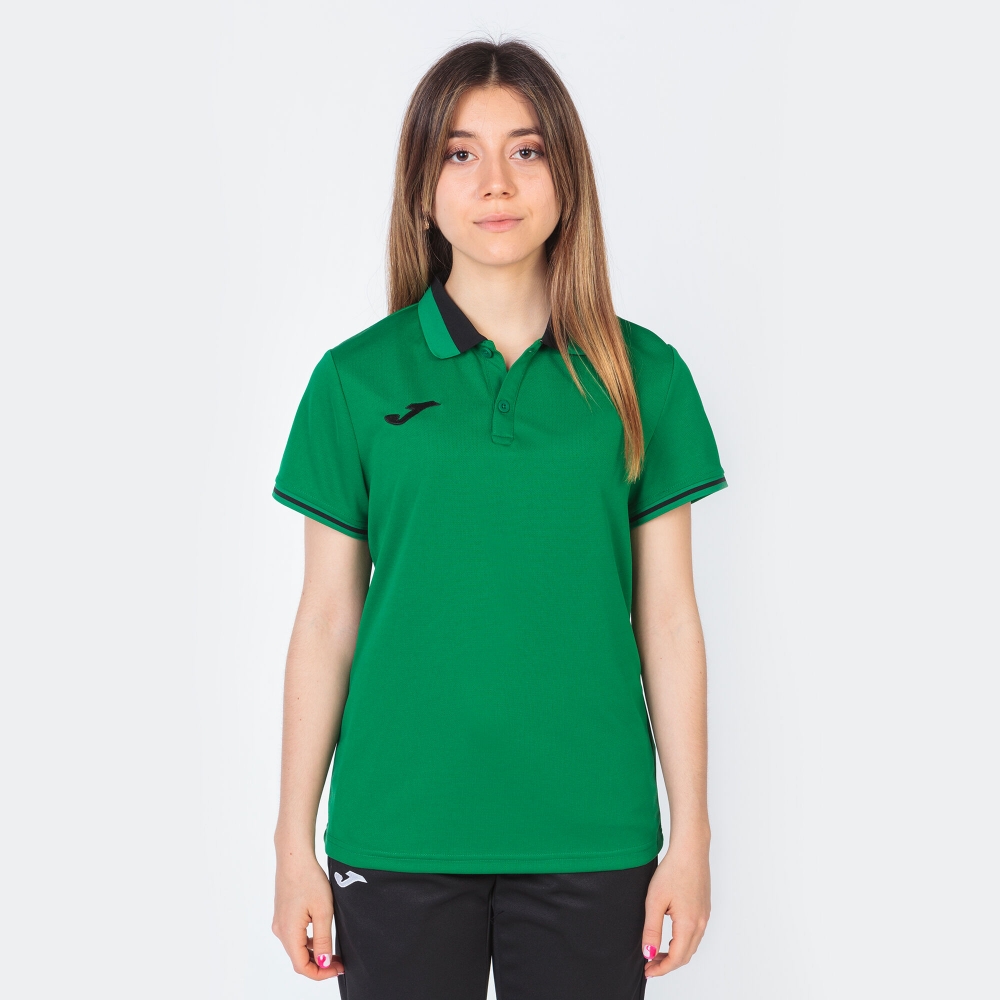 Championship Vi Maneca Scurta Polo Green Black Joma