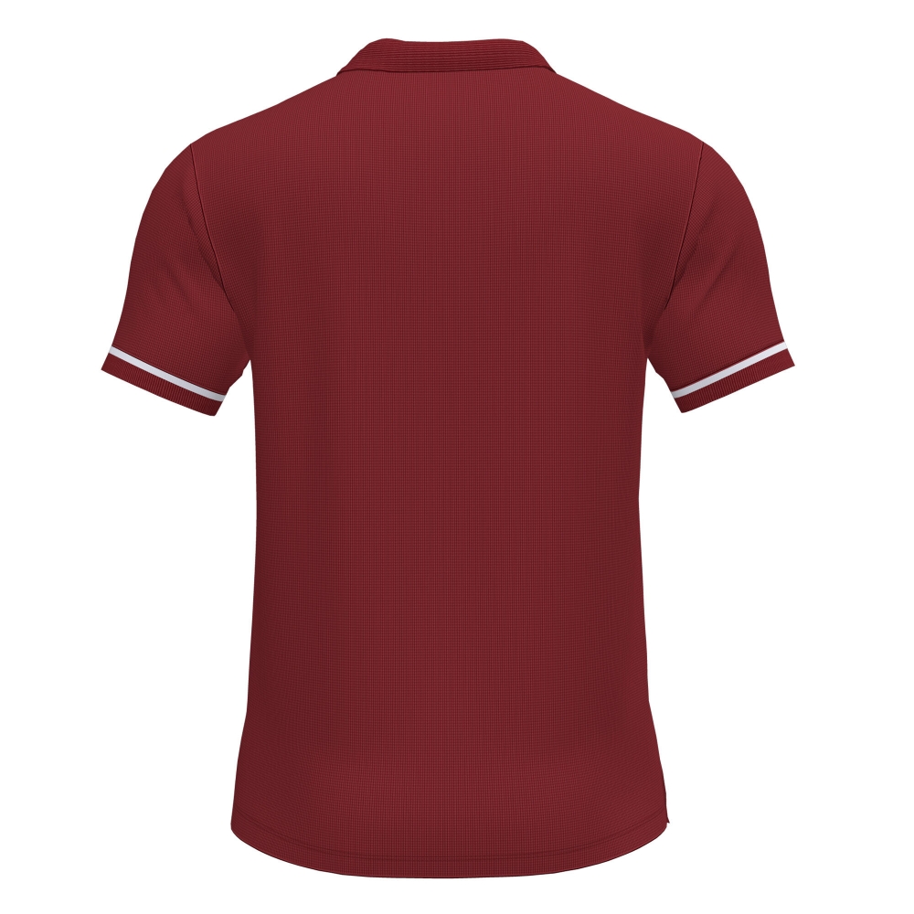 Championship Vi Maneca Scurta Polo Burgundy White Joma