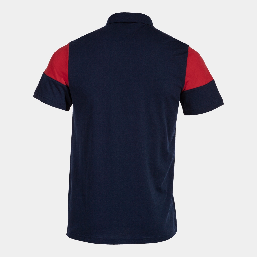 Crew V Maneca Scurta Polo Navy Red Joma