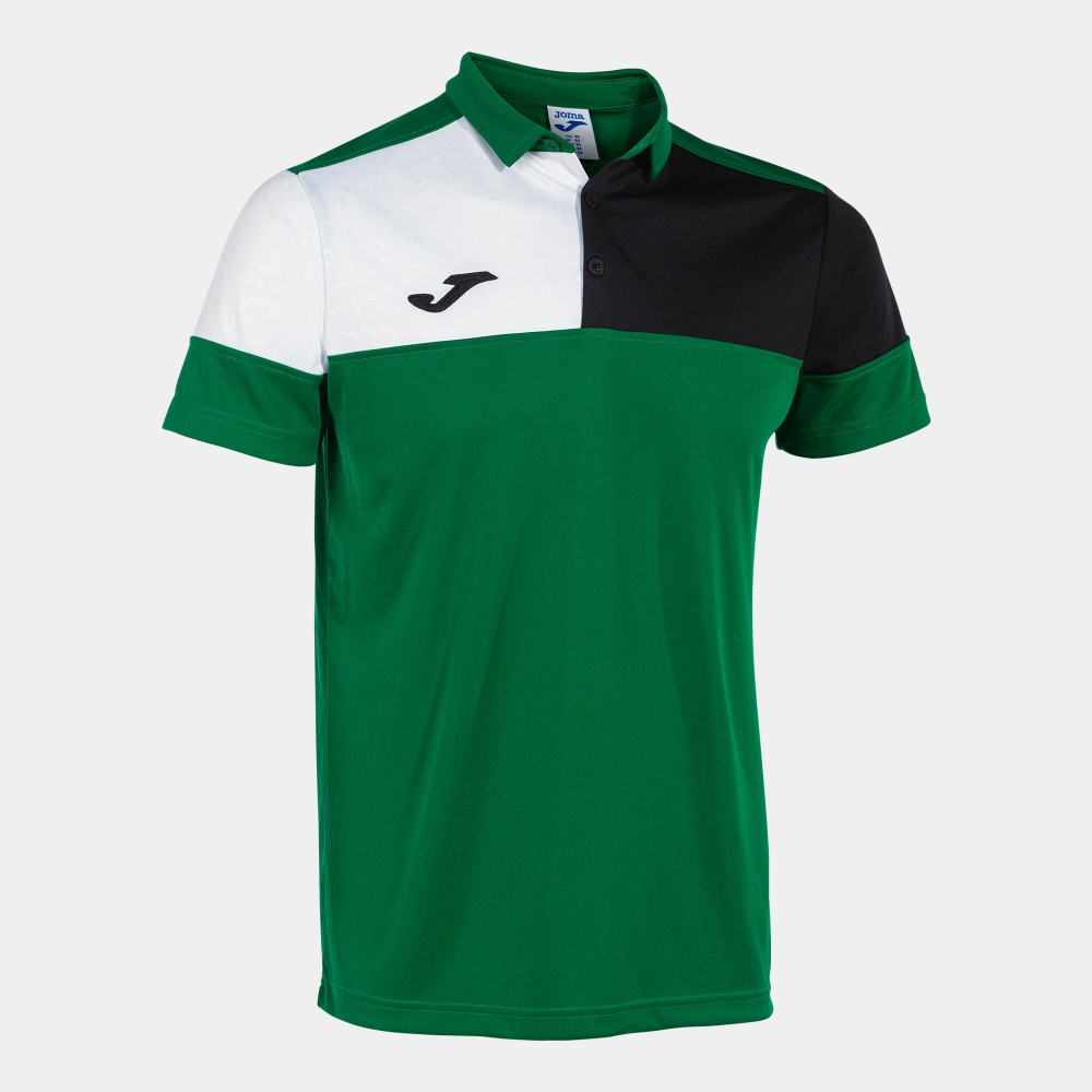 Crew V Maneca Scurta Polo Green Black White Joma