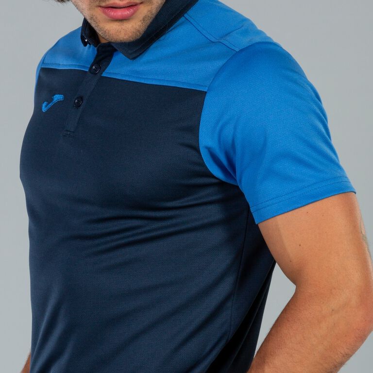 Camasa Polo Combi Navy-royal S/s Joma