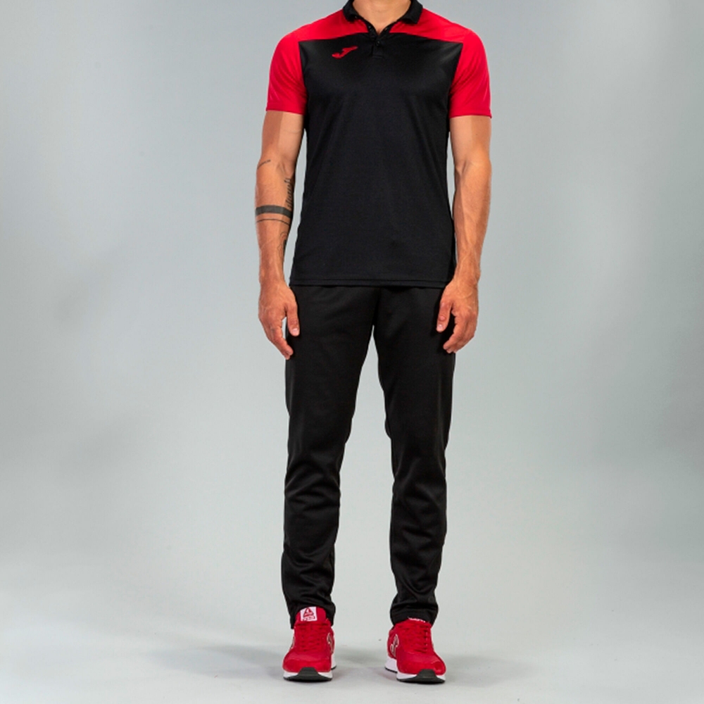 Camasa Polo Combi Black-red S/s Joma