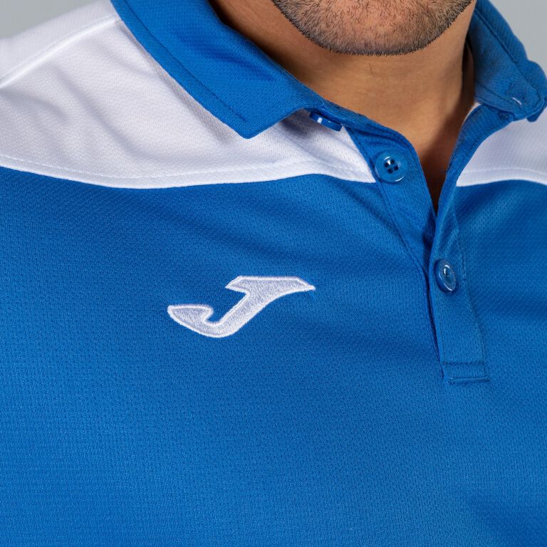 Camasa Polo Combi Royal-white S/s Joma